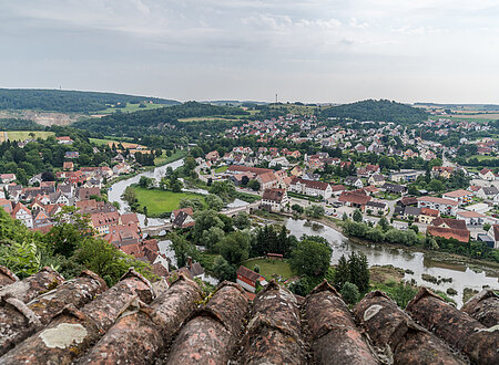 Der Blick von Harburg nach Donauwörth